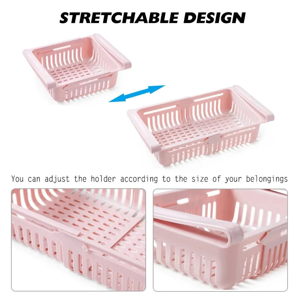Adjustable Fridge Storage Basket