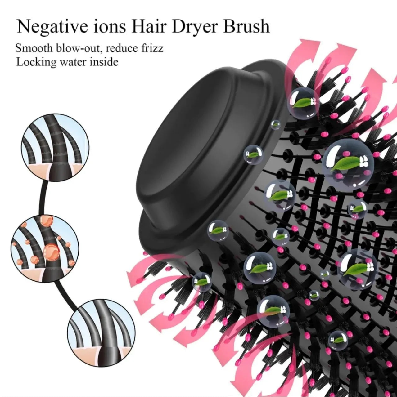 Hair Straightener Brush 3 in 1