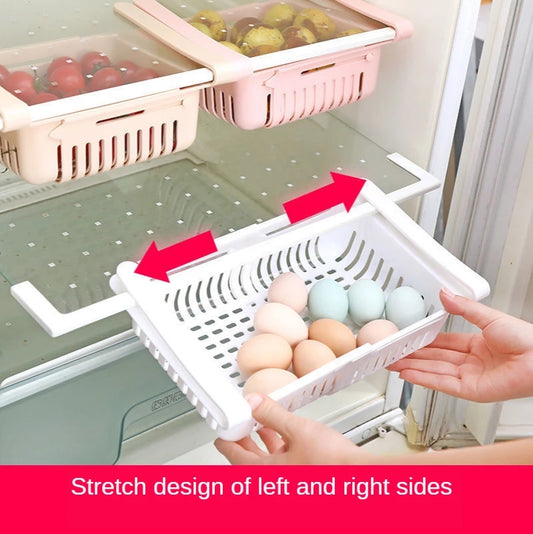 Adjustable Fridge Storage Basket