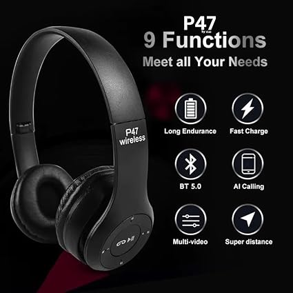 P47 Wireless Bluetooth Headphones